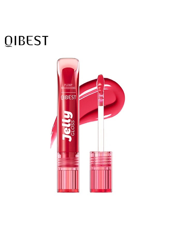 QiBest Colored lip oil 3g Hydrating and moisturizing light and shiny nourishing liquid lip balm lip gloss moisturizing lip cream 02# - Image 1